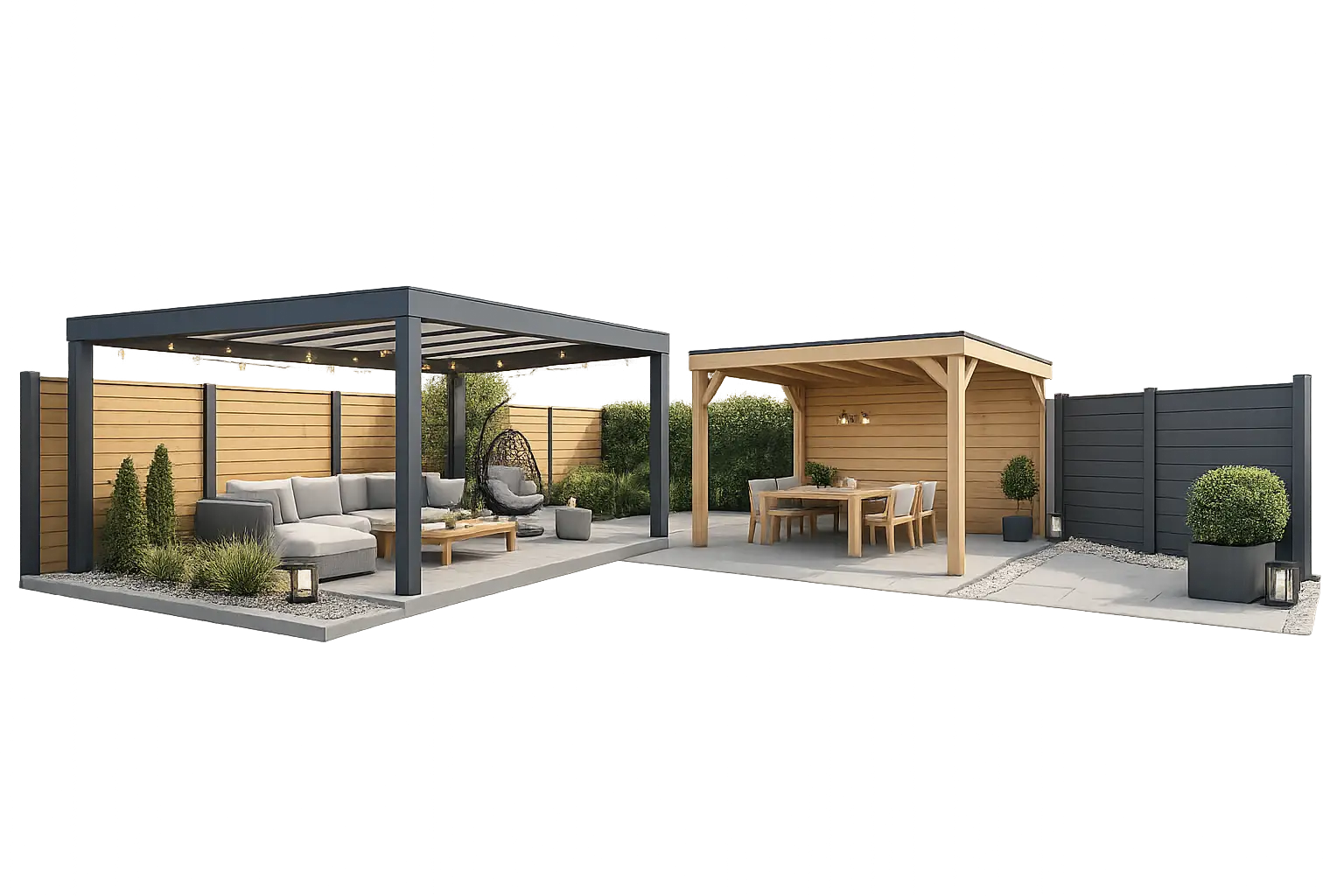 schuttingen & overkappingen