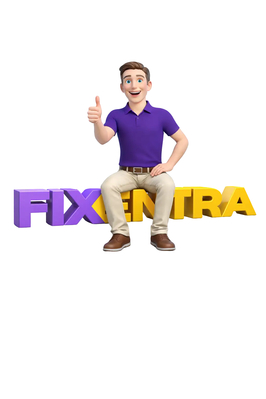 fixentra mascotte op logo