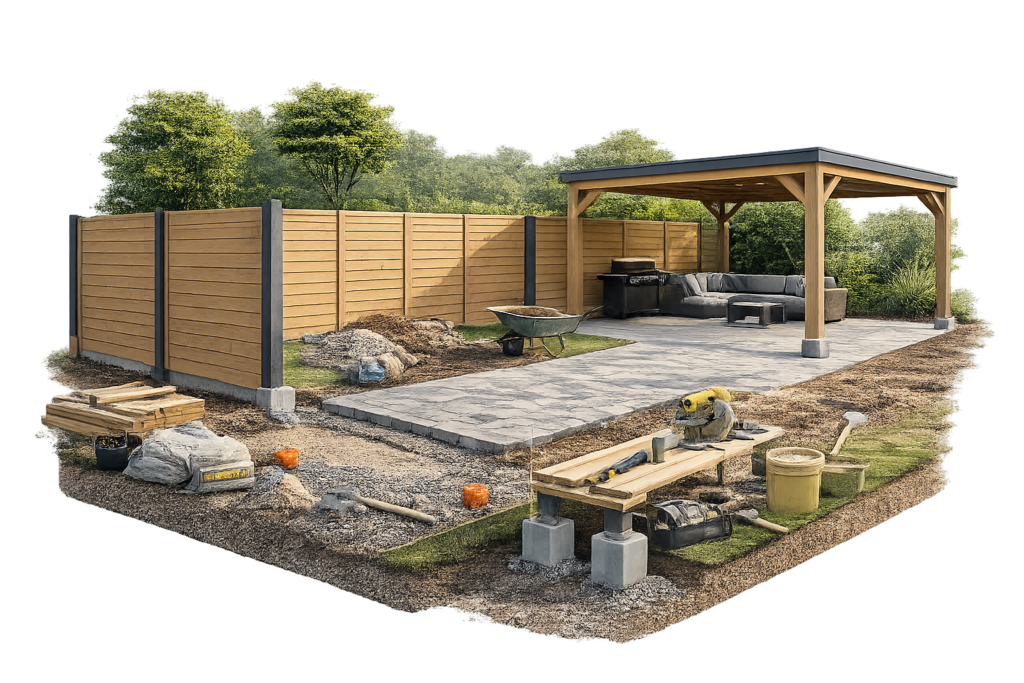 schuttingen & overkappingen